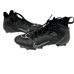 Nike Alpha Haurache 8 Elite Lacrosse LAX Cleats Black with white